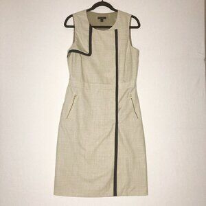 J Crew Wrap Dress Super 120s Merino Wool Sheath Womens Size 10 Workwear Corpcore